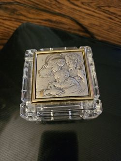 Glass And 925 Trinket Box 