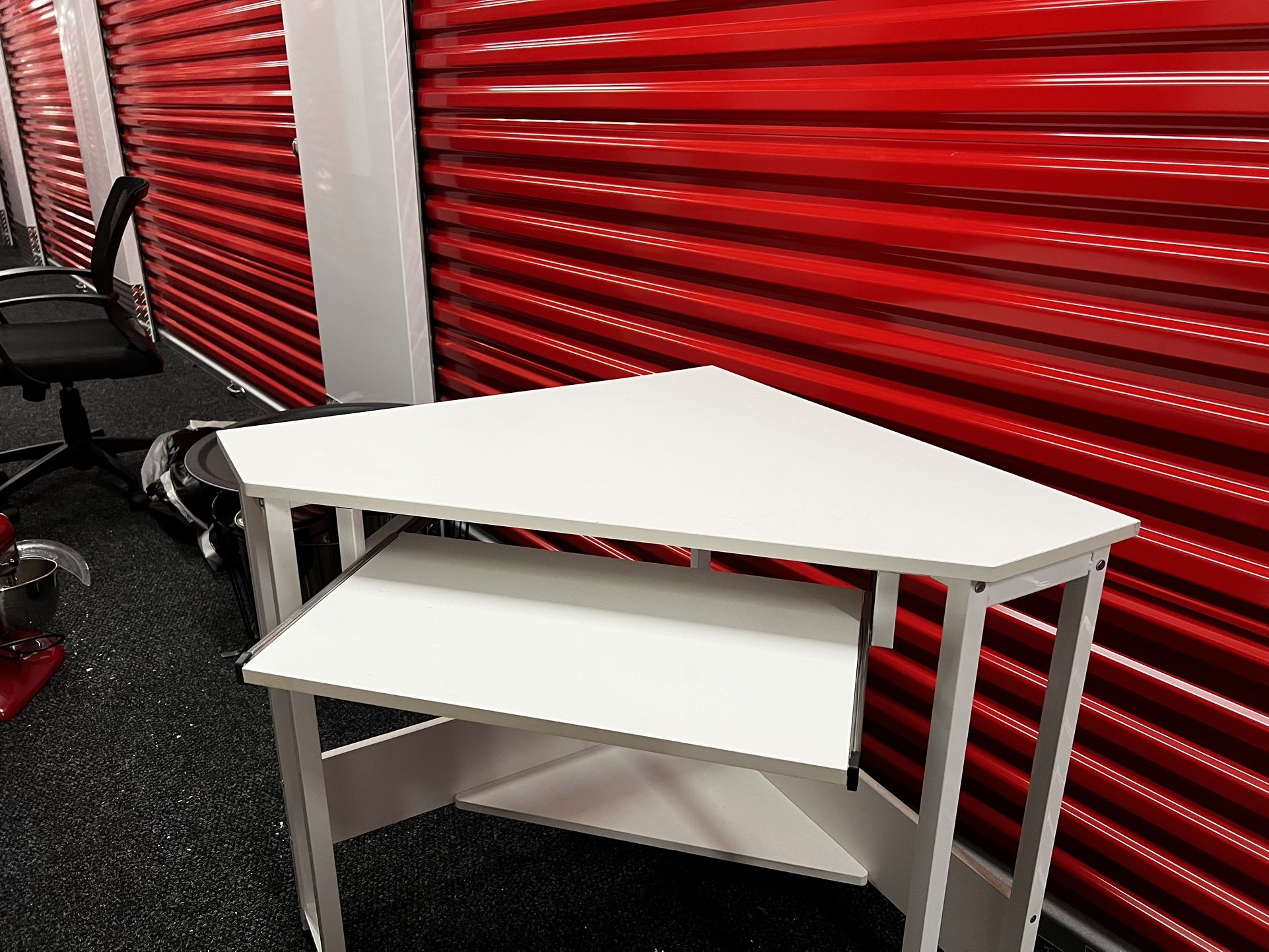 ODK Corner Desk Steel Frame for Workstation with Smooth Keyboard Tray