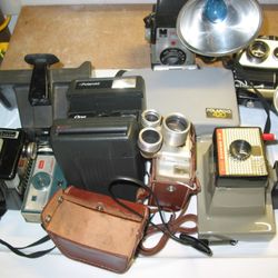 Vintage Classic Film Photography Cameras Lot of 9 for Repair/parts UNTESTED Kodak Polaroid