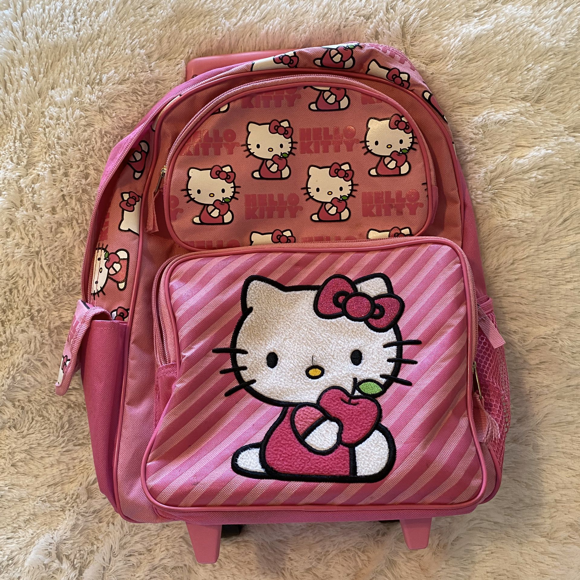 Hello kitty rolling backpack