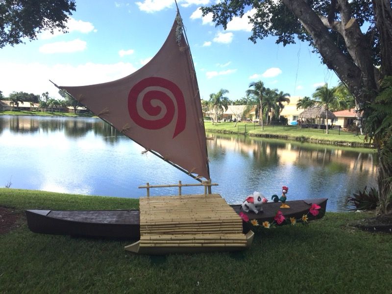 Moana boat canoe life size!