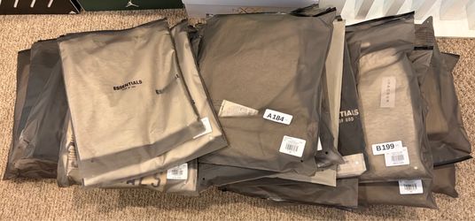 FEAR OF GOD ESSENTIALS — 29-PIECE LOT — 100% AUTHENTIC — ALL NEW WITH TAGS