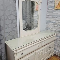 Dresser, Mirror And Night Stand