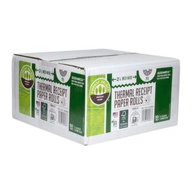 Forest Select Thermal Receipt Paper Rolls, White, 2-1/4'' x 85', 50 Rolls