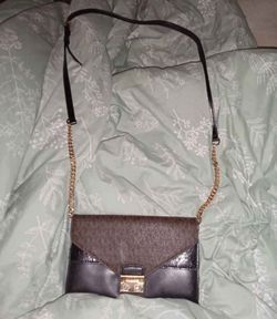 Authentic Michael Kors Brown and Black Crossbody - Normal Wear