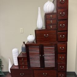Japanese Step Tansu Chest 