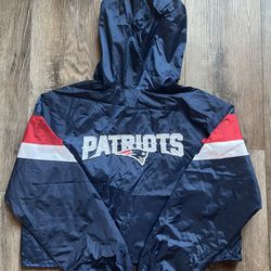 New England Patriots NFL Cropped Windbreaker -Women’s Large