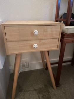 Mid century modern nightstand side table
