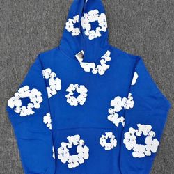 Denim Tears The Cotton Wreath Sweatshirt (Blue/White)