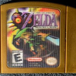 Nintendo 64 Legend Of Zelda Holographic Majora Mask Game