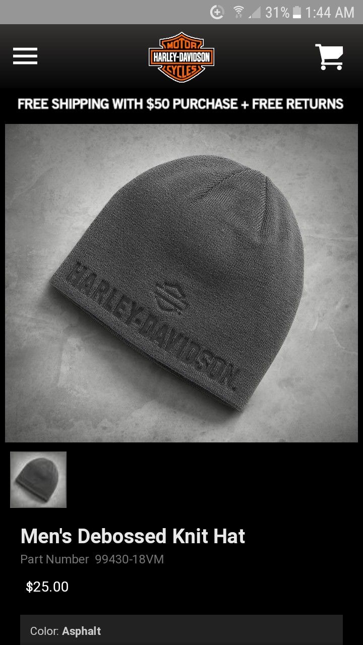 Harley Davidson knit beanie