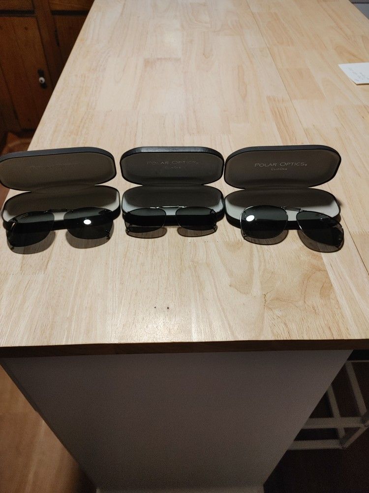 Polar Optics Clip On Sunglasses