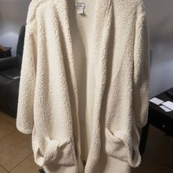 Old Navy Robe, Size XL/XXL, Coconut Milk Color, Used Only ONCE!