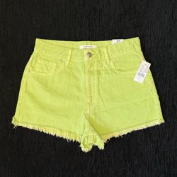 Pacsun High Rise Festival Green Shorts Size 27