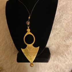 Brass Pendant With Necklace 