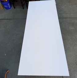 White standing desk