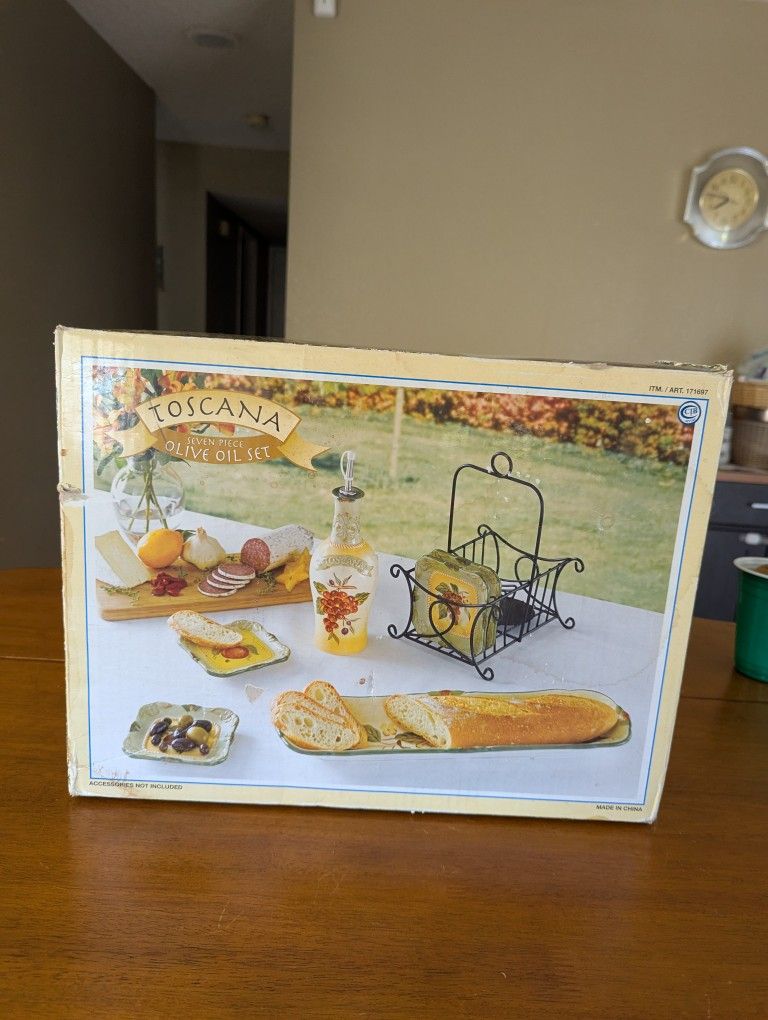 TOSCANA 7pieces Olive Oil Set
