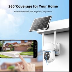4G LTE Cellular Solar Surveillance Camouflage Security Came--White color Solar-Powered Security Camera