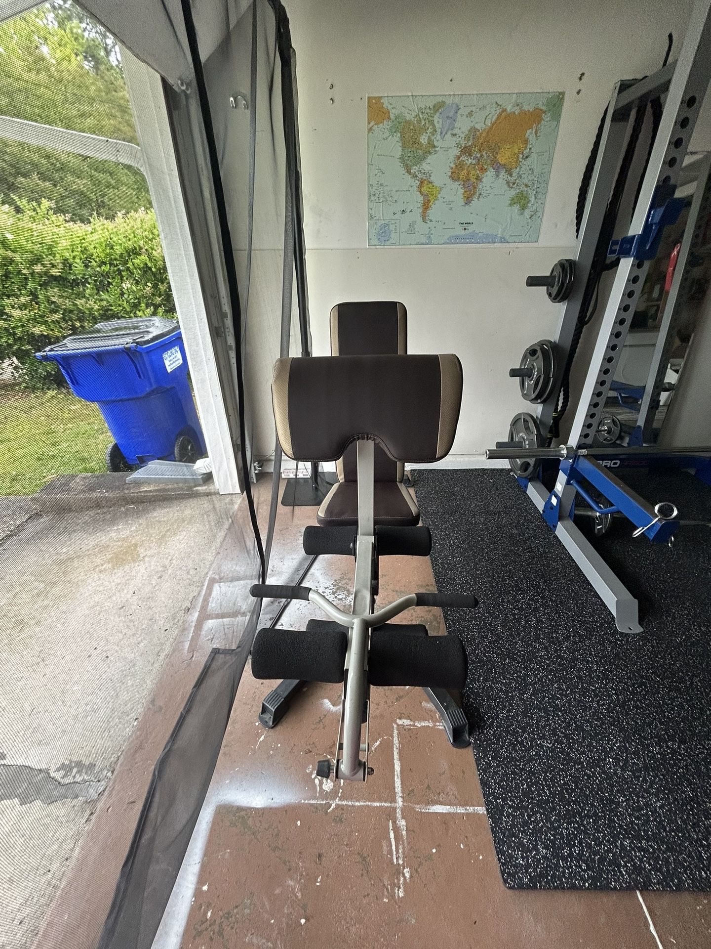Marcy MD 2080 standard bench With leg Developer attachment