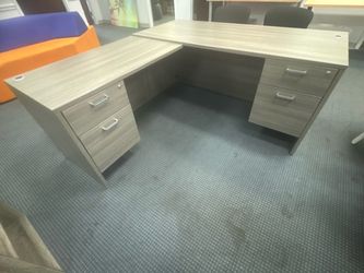 L shape office desk