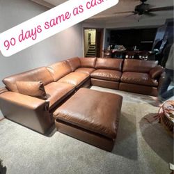 $55 Down Finance Leather Sectional Reclining Sofa Loveseat Bedroom Set Queen King Bed Dining Table Bunk Bed Vanity Set Queen Mattress King Mattress 