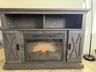 TV stand 65”-75” with Electric Fireplace