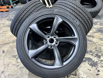 4x 2026 Tesla Model Y Juniper Rims Crossflow 19X9.5 Continental 255/45R19 99%