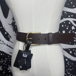 Travis Mathew Women's Brown Belt with Gold Buckle