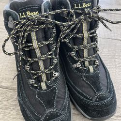 LL Bean TEK 2.5 Primaloft Black Hiking Waterproof Snow Boots Size 8.5 W