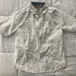 Kids Free Planet Button Up Shirt Sz 7