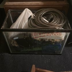 20 Gallon Acrylic Fish Tank And Accessories 