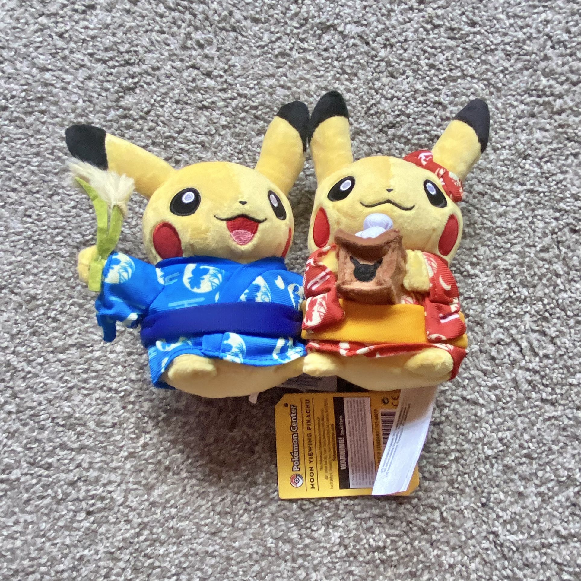 Pokémon Center Original Monthly Pair Pikachu September 2016 Plush From Japan New