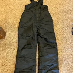 Kids Sz 8/10 Black Snow Bibs