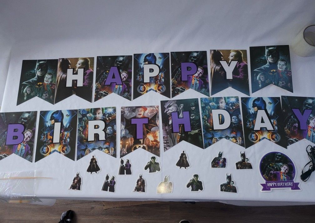 Batman vs Joker birthday supplies