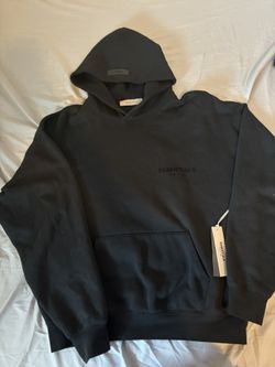black essentials hoodie size M