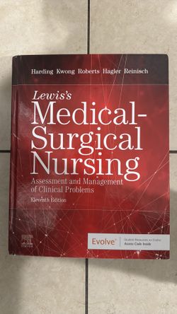 Medical surgical nursing book