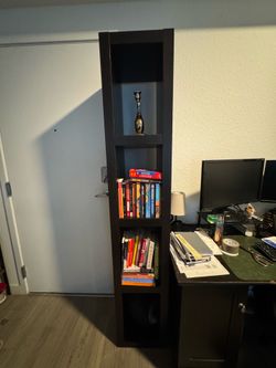 Tall slim bookcase