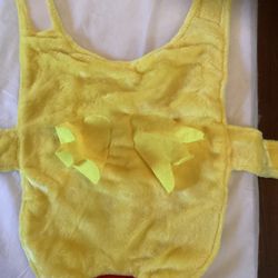 CUTE Pet Chicken Costume Small Never Worn 15” neck to tail 28” flat at waist