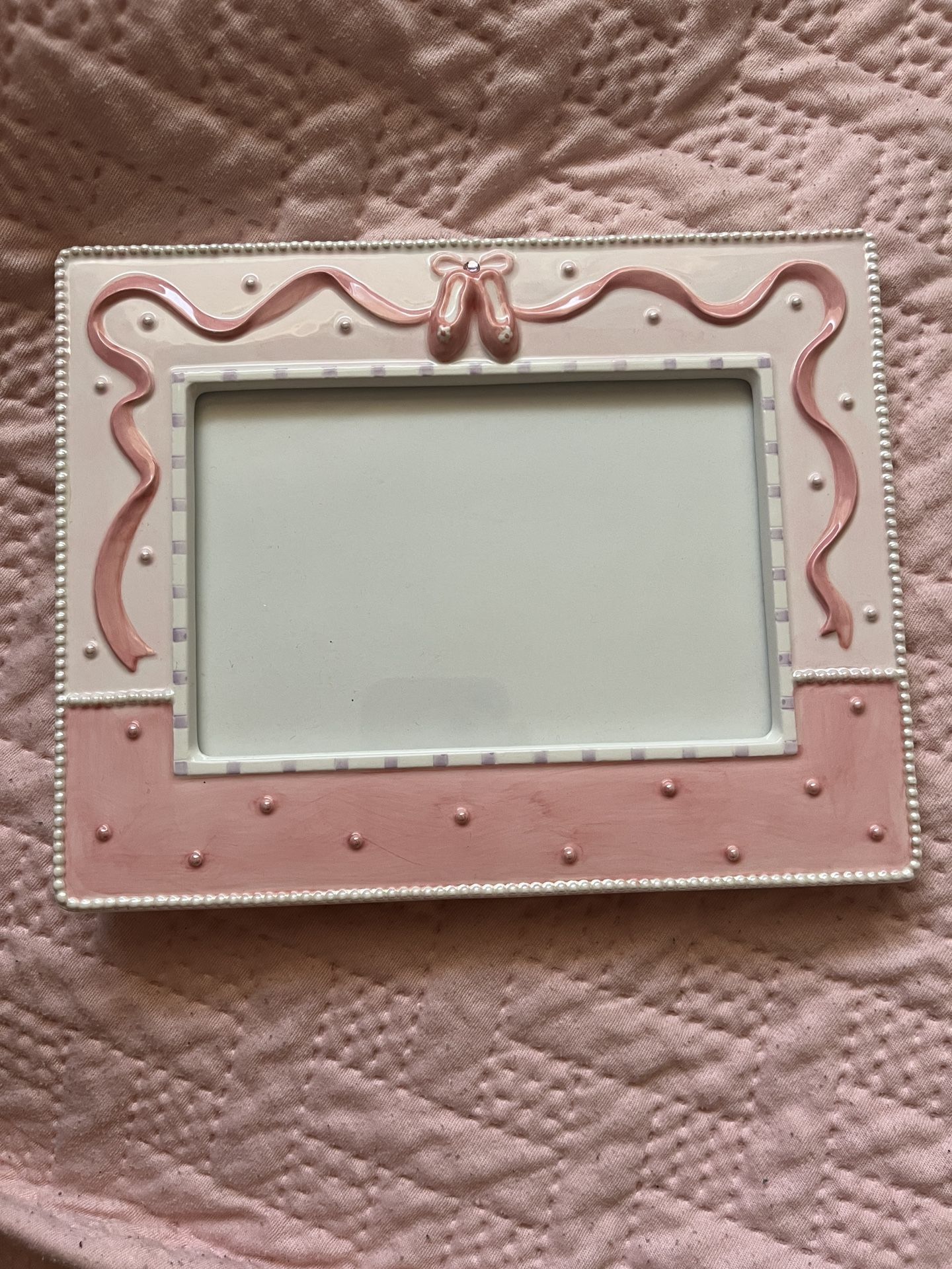 pink ballet photo frame