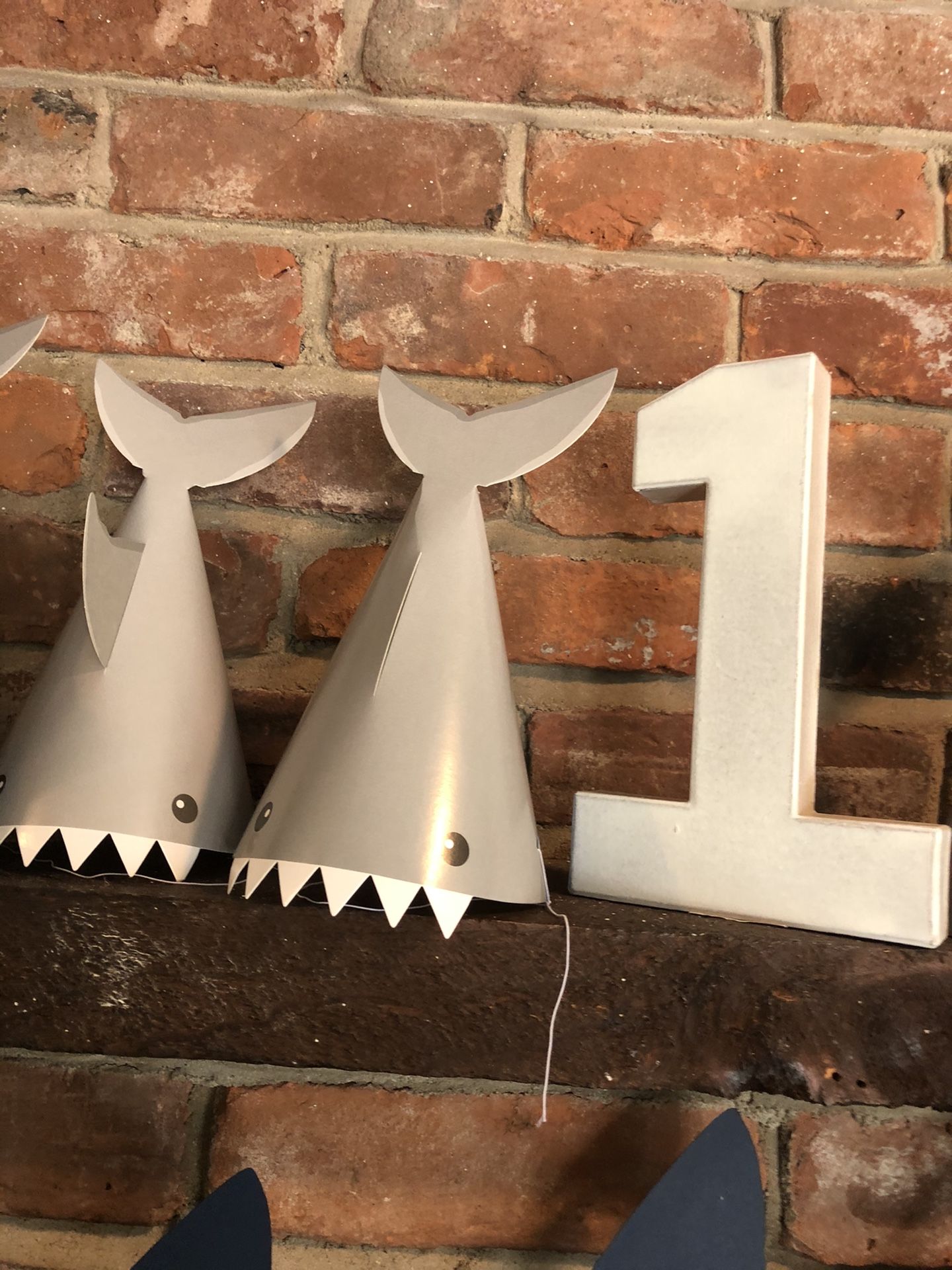 Kids party decor shark theme