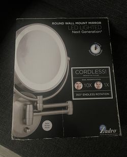 Zadro  Round Wall Mount Mirror LED lighted 