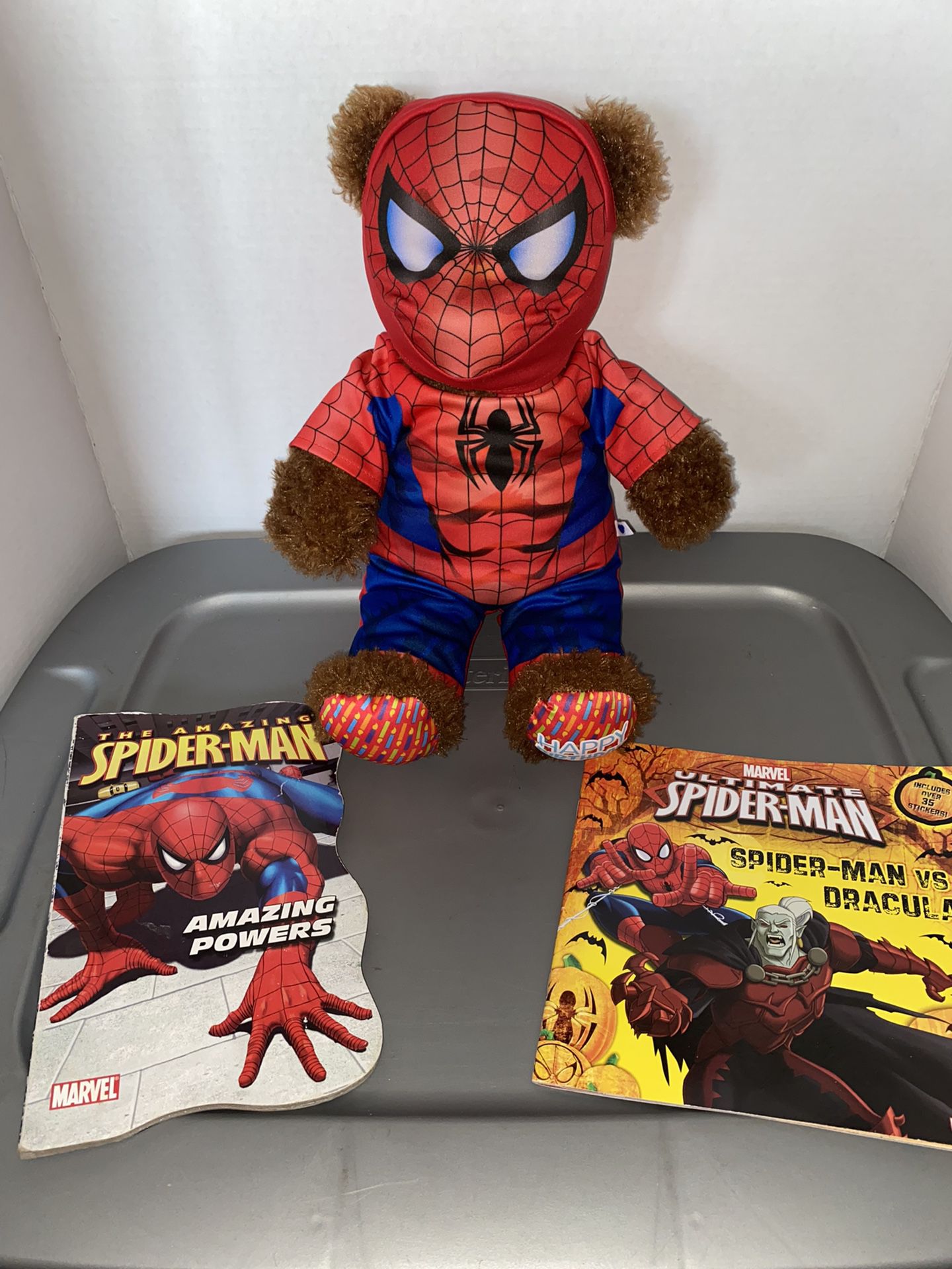BAB As Spider-Man With Books 