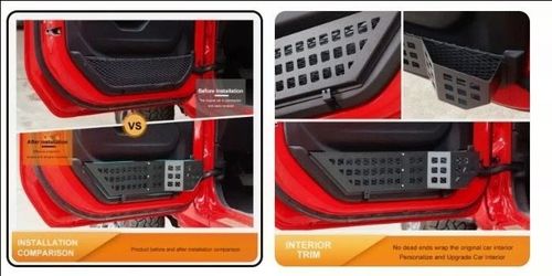 4Pcs Metal Front Side Door Pocket Storage Box for Jeep Wrangler JL JT 2018-2024$30