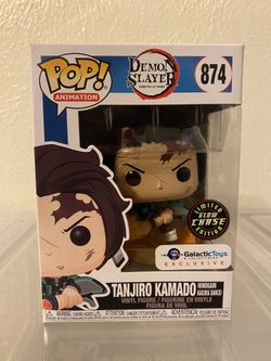 Funko Pop! - Demon Slayer Tanjiro Kamado (Galactic Toys CHASE Exclusive) #874