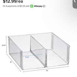 Set of 4 Acrylic Stackable Shoe Bin