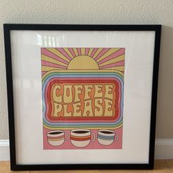 Coffee Please -  Framed Art 
