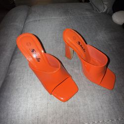Orange SHEIN Heels 5.5 