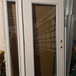 Full Glass With Side Light Door