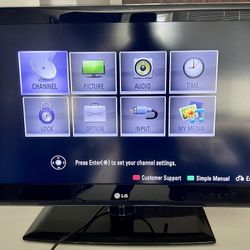 LG 32 Inch LED TV/Gaming Monitor, 100Hz