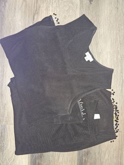 Black Knit Two-Piece Matching Set